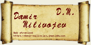 Damir Milivojev vizit kartica
